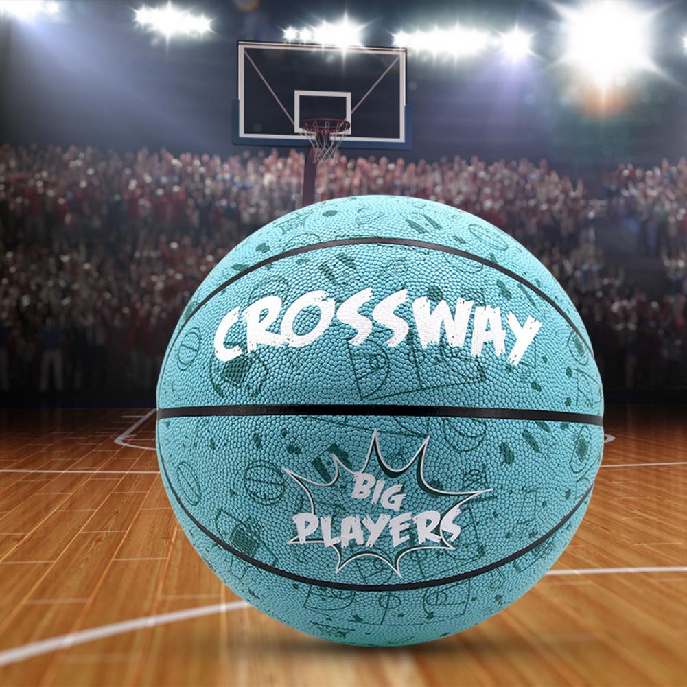 Basketball, hochwertig verarbeitet, 4 farben, outdoor-basketball mit kunstdruck, trainingsbasketball für mädchen, größe 5