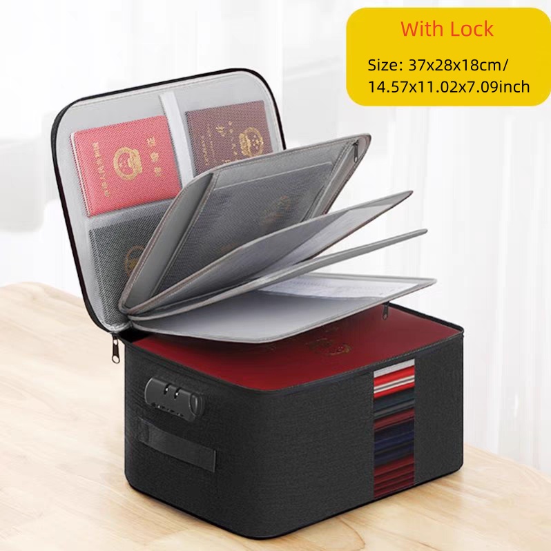 Document Organizer Storage Bag File Holder Travel Card Office Desk Stationery School Case Box Envelope Purse Pouch Accessories: plum