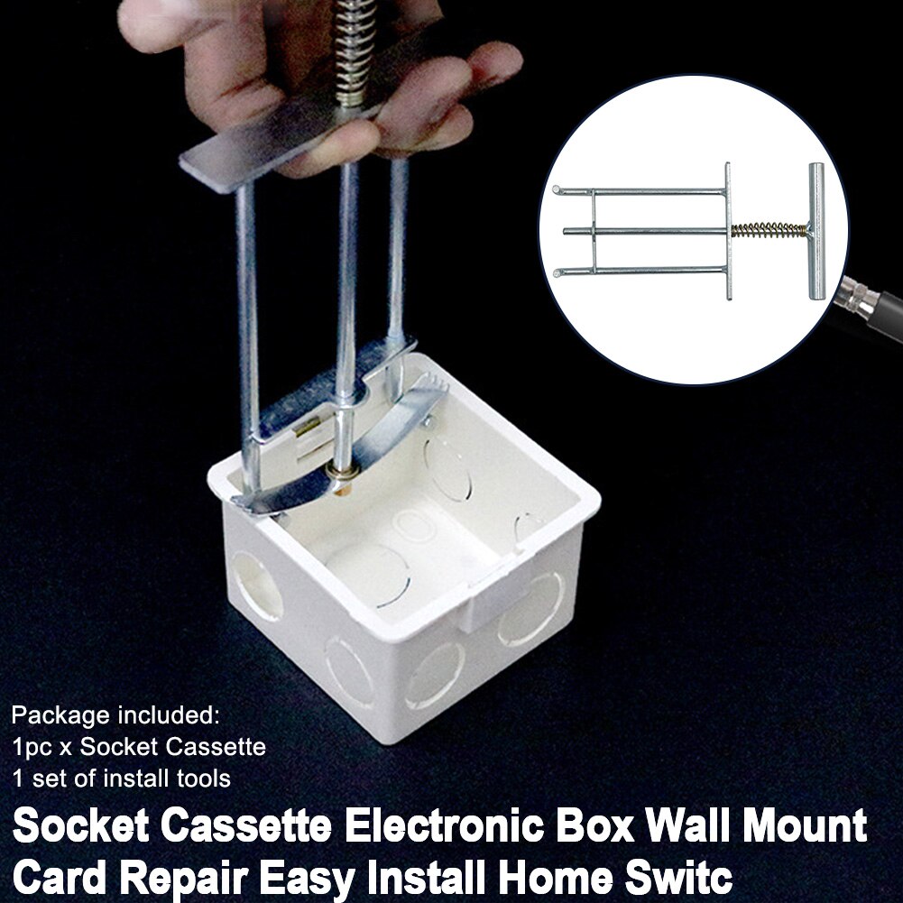 86 Type Card Repair Universal Electronic Box Struts With Screws Socket Cassette White Panel Durable Home Switch Junction