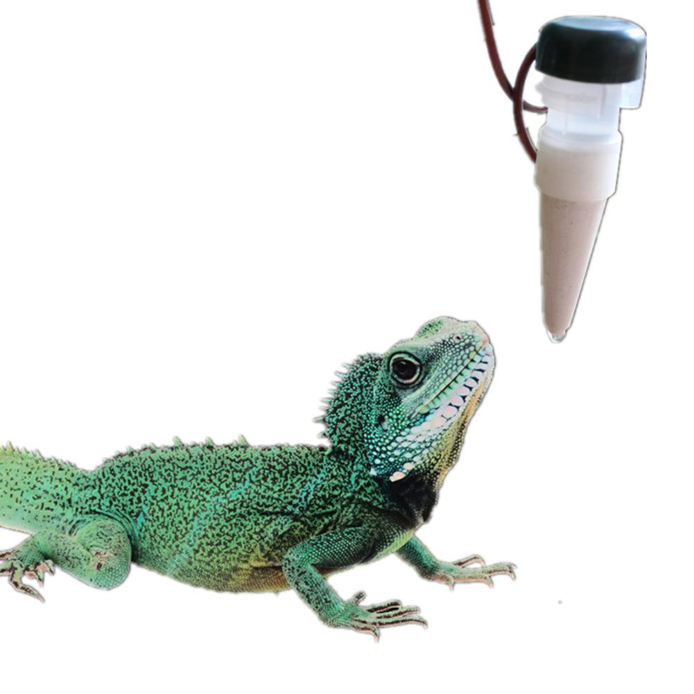 TPFOCUS 1300ML filtro de agua de reptil sistema de goteo fuente de bebida dispensador de agua humidificador para camaleón lagartija Gecko