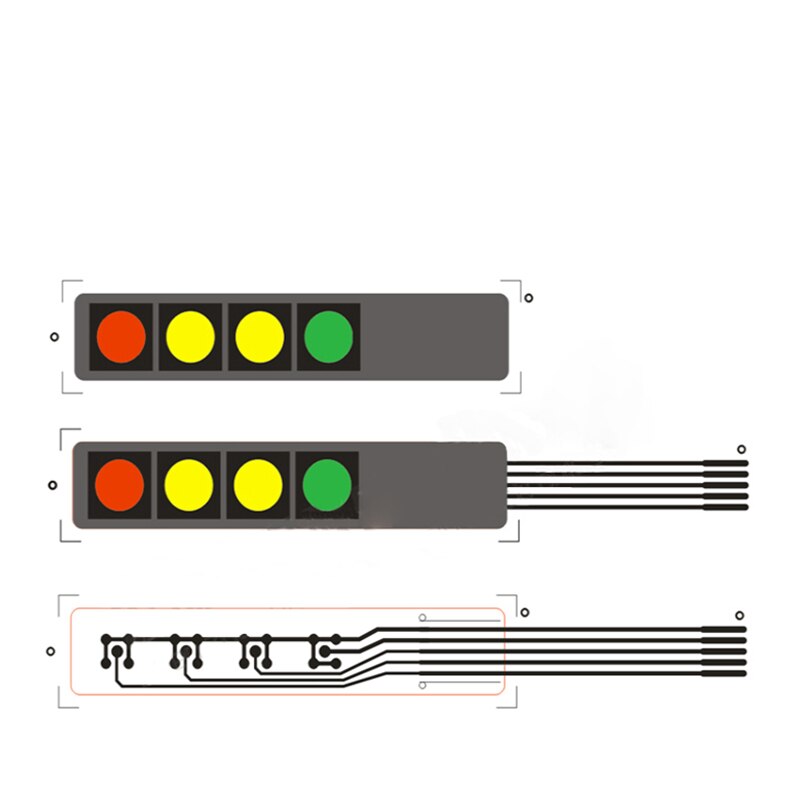 1 2 3 4 12 16 20 przycisk klucza przełącznik membranowy 1x4 3x4 4x4 4x5 klawiszy macierzy macierzy klawiatura panelu sterowania DIY zestaw do Arduino