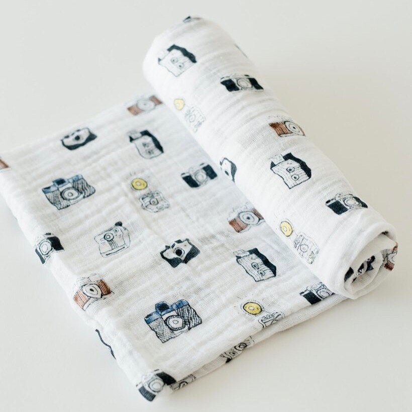 Recién Nacido muselina swaddle manta infantil 100% algodón doble gasa Toalla de baño bebé Swaddle mantas mantener envolturas 120cm * 120cm 150g: CM xiangji