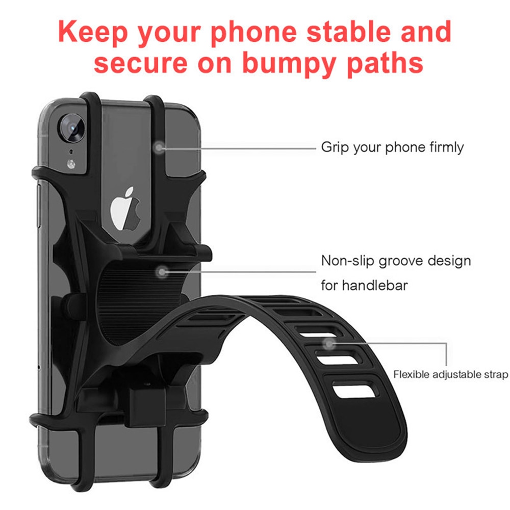 Kinderwagen Accessoires Universele Wandelwagen Siliconen Telefoon Houder Mobiele Telefoon Houder Voor Kinderwagen Fiets Gps Mount Bracket