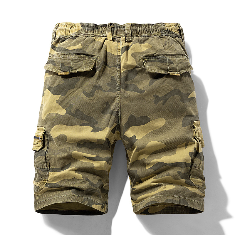 Nuevos pantalones cortos de camuflaje Cargo de algodón de verano para hombre, ropa informal para hombre, Bermudas para correr en la playa, pantalones cortos para hombre, triangulación de envíos