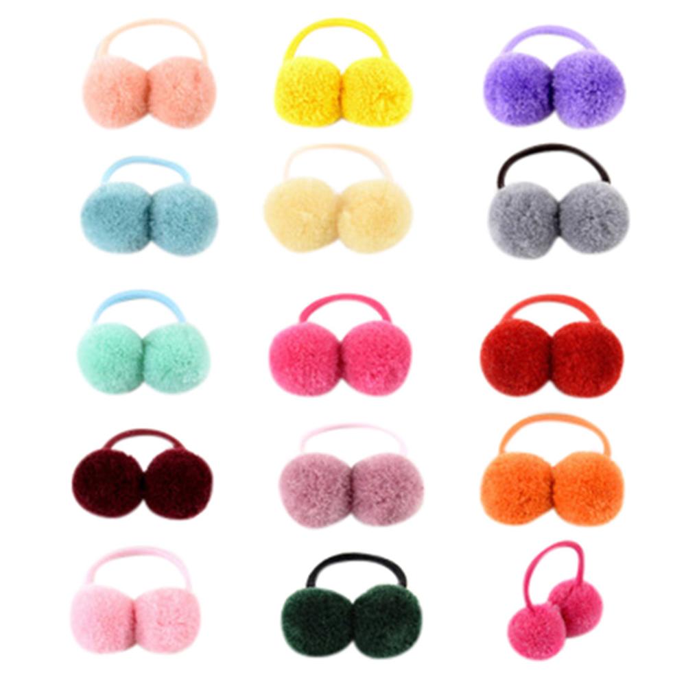 14Pcs Children Girls Hair Bulb Scrunchies Ponytail Ring Hair Rope Accessories haarnadel haar seil zubehör haar ring kreis kid: Default Title
