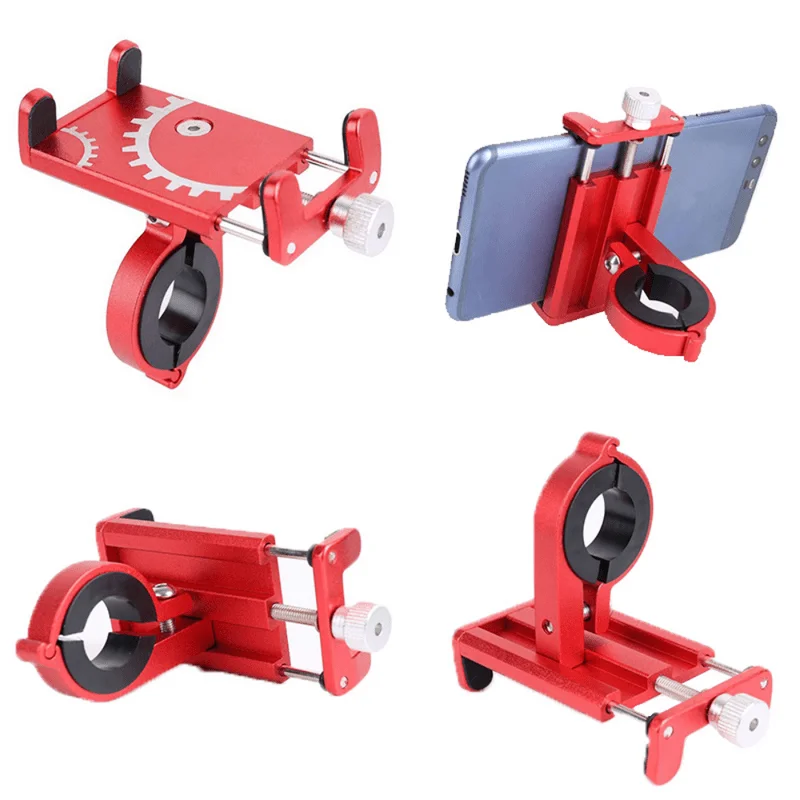 Soporte de teléfono para bicicleta, soporte Universal para móvil, GPS, Metal, para montar en bicicleta, MTB, soporte para motocicleta, manillar de Moto, Clip antideslizante