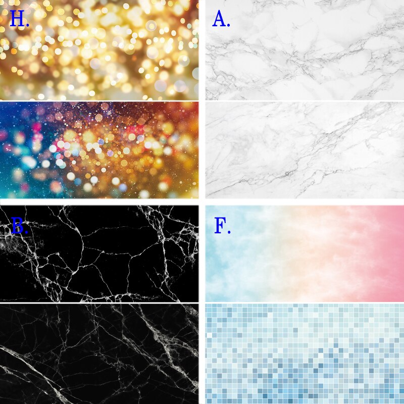 ins Marble Texture Reusable Double-Sided Paper Photos Studio Accessories for Foods Cosmetics Decorations Photography Background