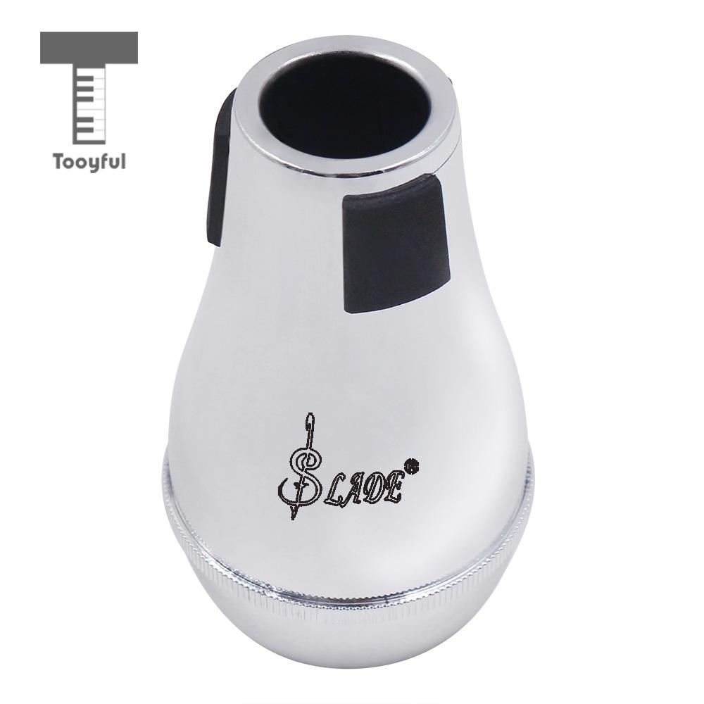 Tooyful duurzame oefendemper voor rechte demper, sourdine voor alt-tenortrombone, accessoire zilver