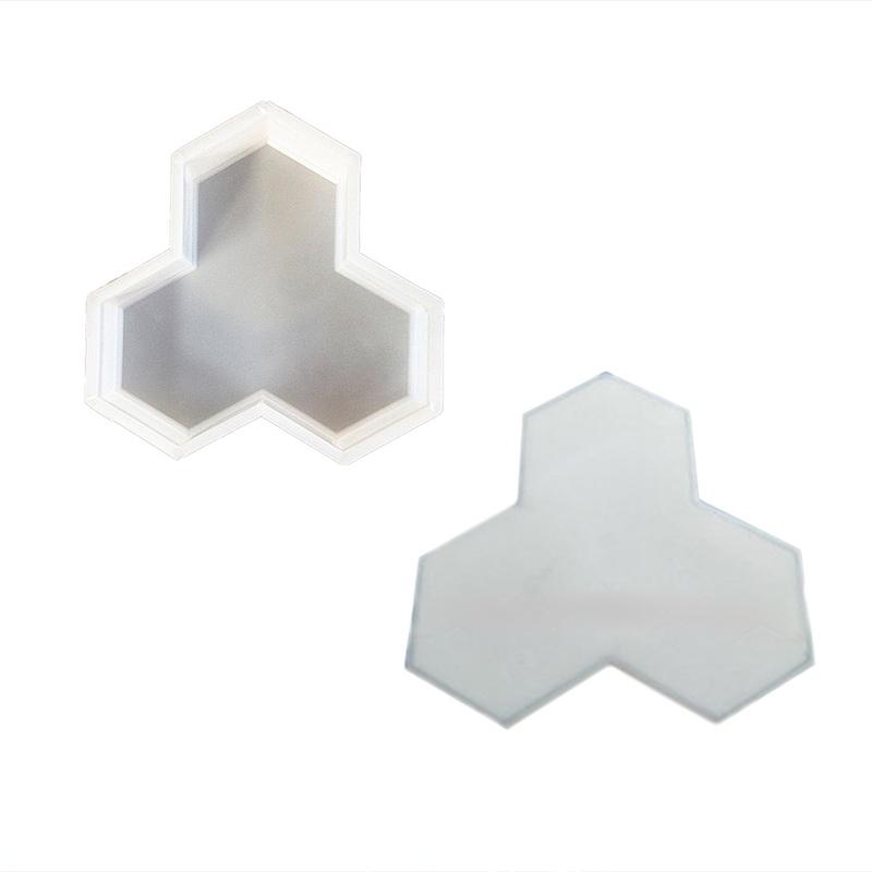 Plastic Molds Road Board Brick Square Brick Pavement Brick Plastic Mold Planar Maple Leaf Paving Molds Garden Supplies