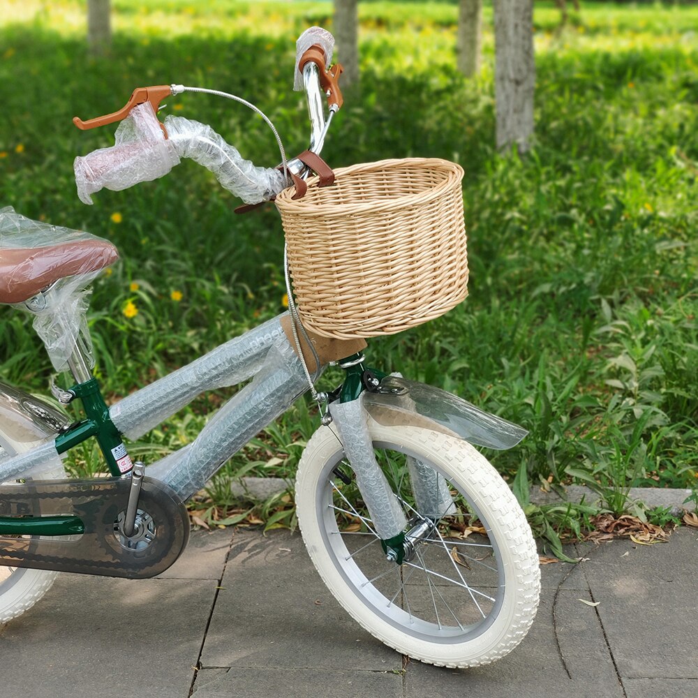 Vintage rotting sykkel oppbevaringskurv barn sykkel balanse bil kurver sykkel scooter foran kurv handlevogn sykkel kurver container