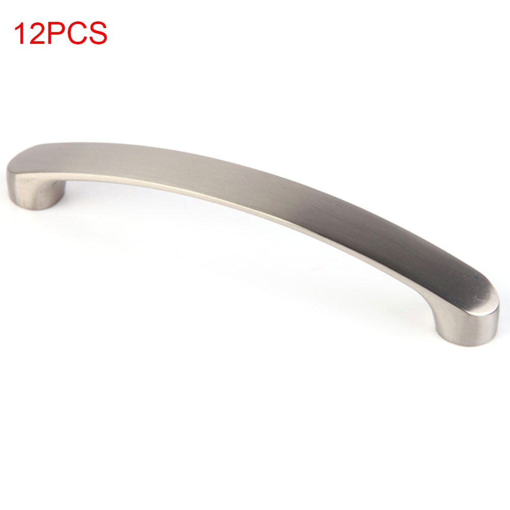 Replacement Cabinet Pulls Furniture Universal Cupboard Silver Drawer Ergonomic Brushed Nickel Aluminium Alloy Door Handle Home