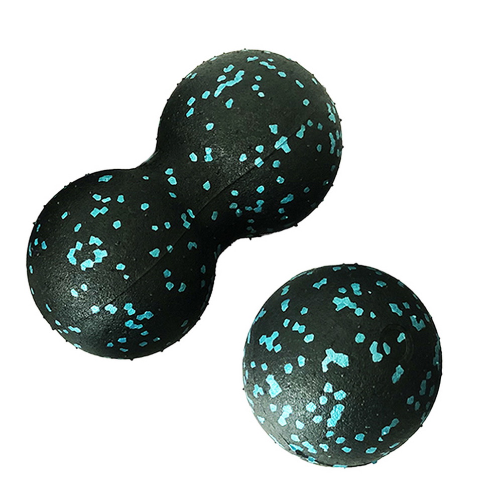 Pelota de miofascia EPP Lacrosse, Bola de masaje de cacahuete de alta densidad, ligera, Fitness, ejercicio, Fascia, alivia el dolor, Yoga: Gris