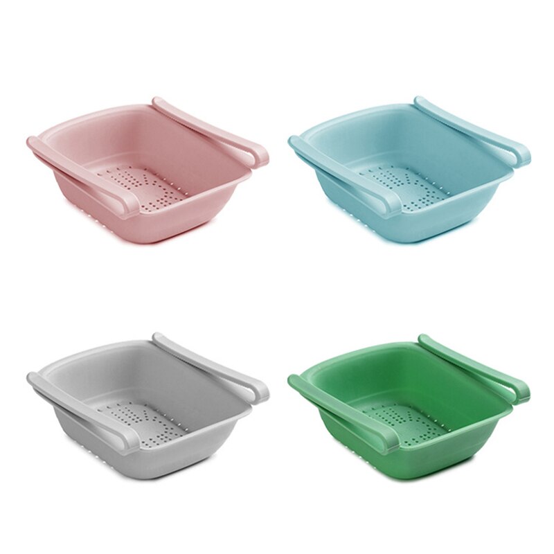 Refrigerator Fresh Keeping Storage Rack Pull-out Clapboard Layer Holder Multifunctional Kitchen Sorting Box LBE