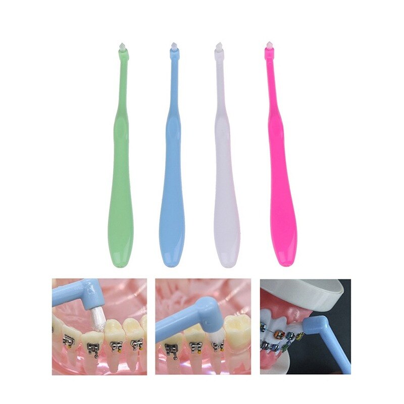 4Pcs Oral Care Orthodontische Tandenborstel Wijsheid Tanden Tuft Borstel Interspace Borstel