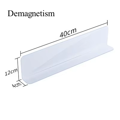 5 PCS PVC Shelf Divider Rack Transparent L-Shaped Store Goods Separators Supermarket Commodity Divider Holder Home Organizer: Orange