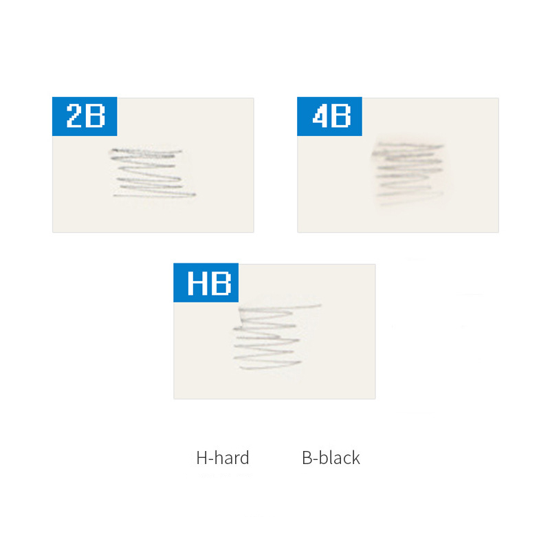 Ezone 3 kpl puhdashiilipiirroskynät 2b/4b/ hb puuton puuhiilikynä luonnostelemiseen piirustustyökalu maalaus taidetarvike