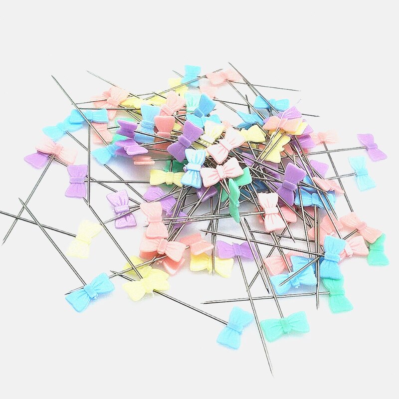 100Pcs Stainless Steel Dressmaking Pins DIY Sewing Accessories Embroidery Patchwork Pins Accessories Tools Sewing Marker Needle