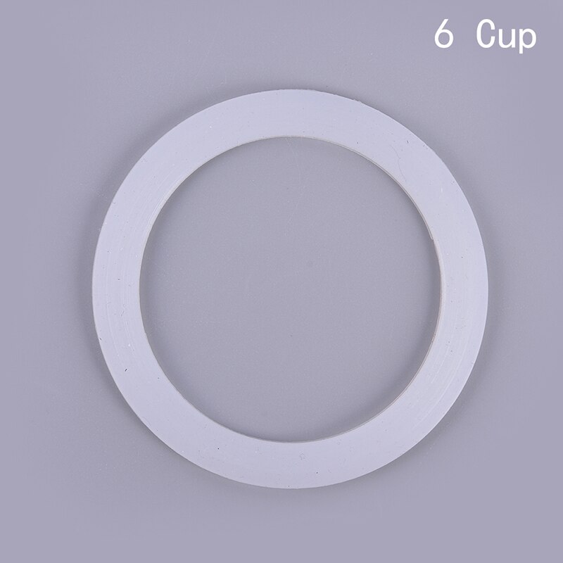 Silicone Seal Ring Flexible Washer Gasket Ring Kitchen Coffee Makers Accessories Parts: 6 cup