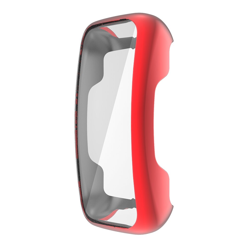 Screen Protector Cover for Fitbit Inspire 2 Watch Case Inspire2 Flexible TPU Bumper Scratch-resistant Soft Shell: Red