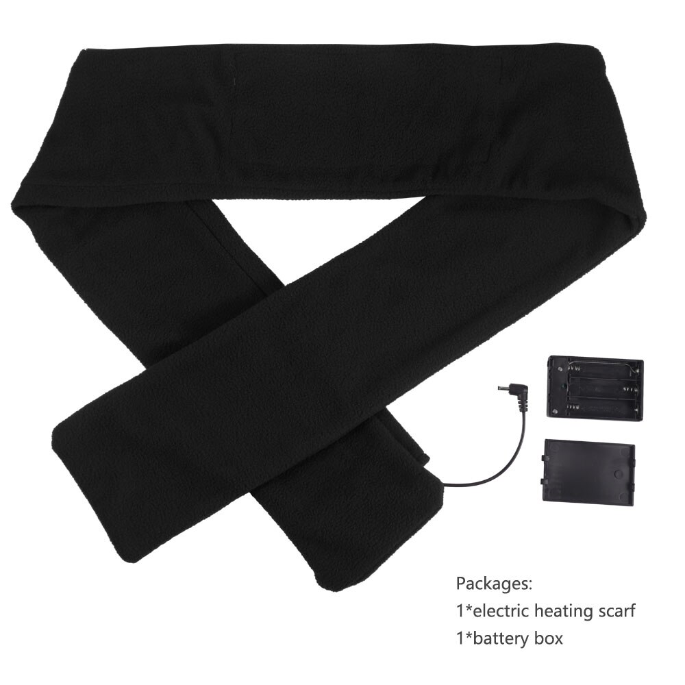 USB Newest Red / Black Electric Heating Scarf Scar... Grandado