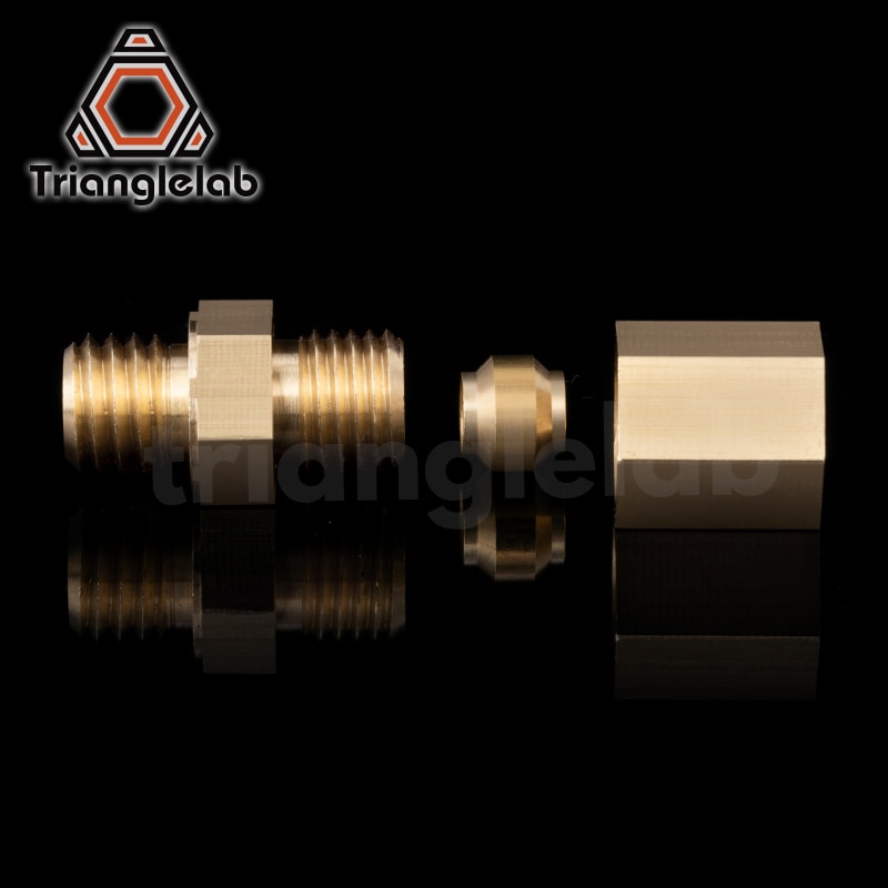 trianglelab Brass Pneumatic Connector M8 Thread for Bowden extruder For PRUSA MINI Extruder 4MM PTFE TUBE Pneumatic Connector