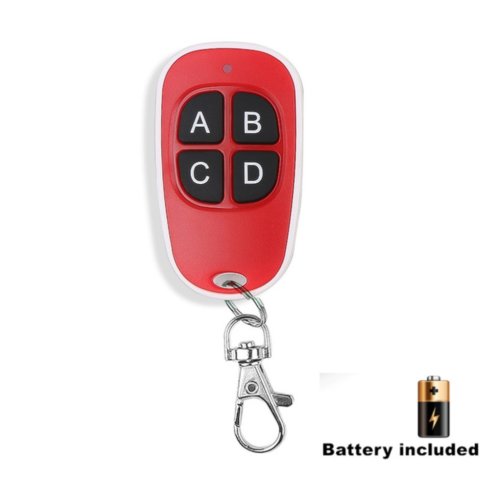 Garage Door 433MHz Remote Control 4 CH Copy Universal Remote Control Cloning Electric Gate Remote Controller Duplicator Keys: PURPLE