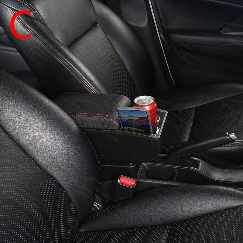 scatola bracciolo per Mazda 2 CX-3 CX3 2018 2019 2020 Bracciolo in pelle consolle centrale Accessorio per auto