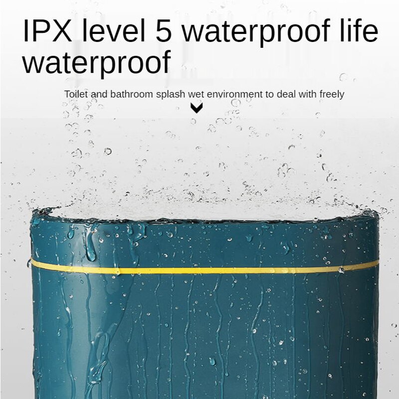 Trash Can Smart Sensor Electronic Automatic 7L/8L Garbage Bin Household Bathroom Toilet Waterproof Narrow Seam Kitchen Trash Bin