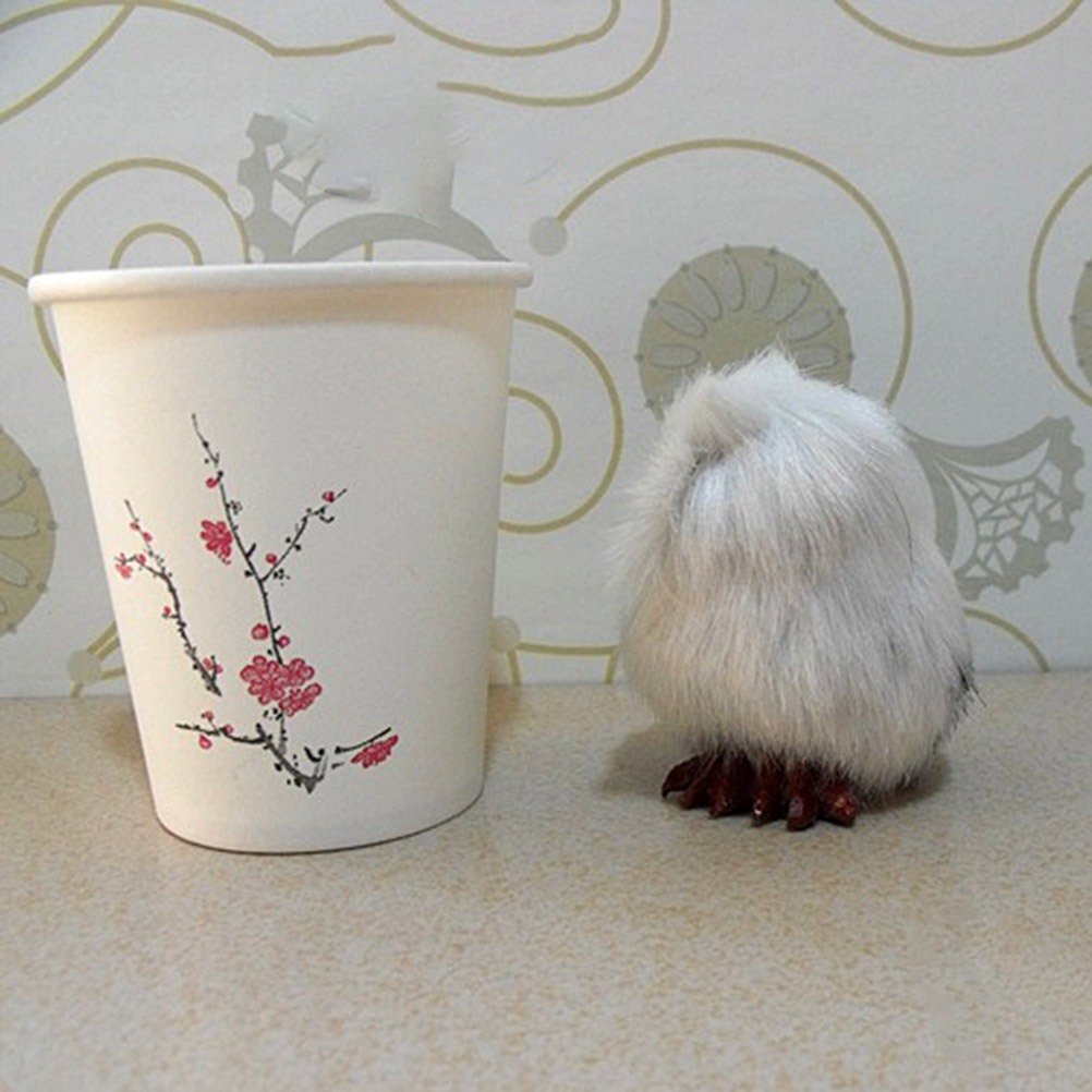 Mini mignon hibou blanc jouet décoration de la maison noël nouvel an