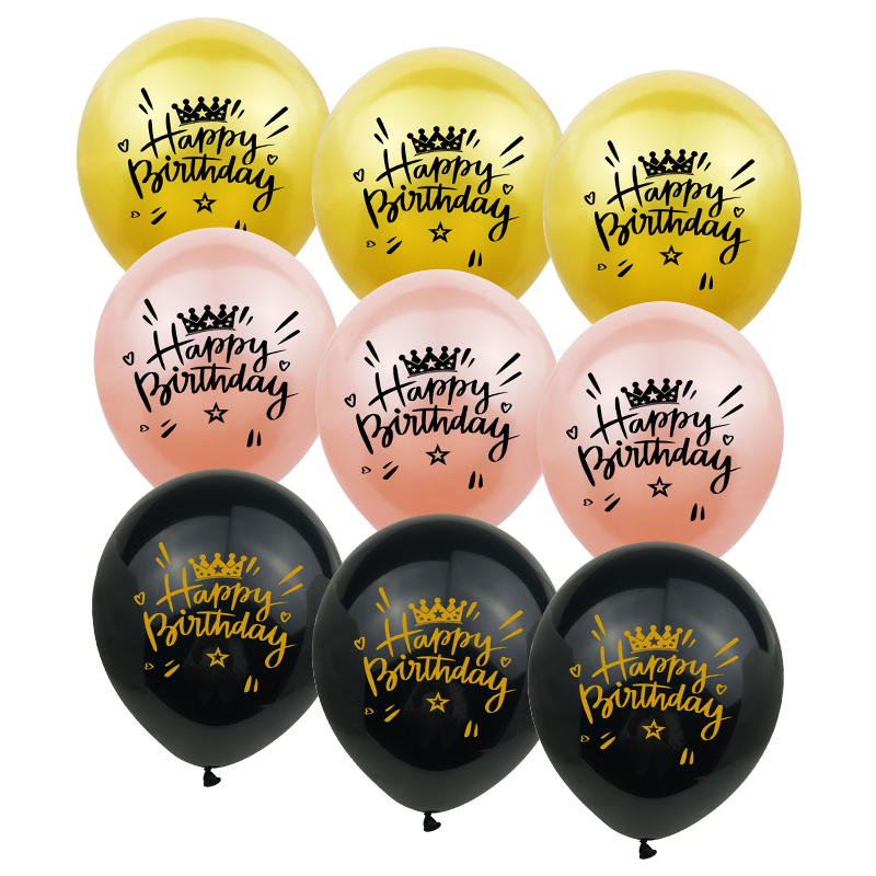 10 pçs/set feliz aniversário balões de látex 12 polegada hélio confetes ar globos crianças adulto festa aniversário decoração suprimentos