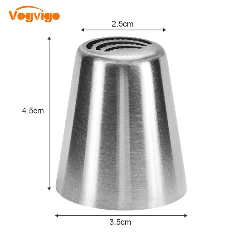 VOGVIGO Decorating Mold Chocolate Cookie Valentine Heart Flower Fondant Cake Nozzles DIY Stainless Steel Icing Piping Nozzle