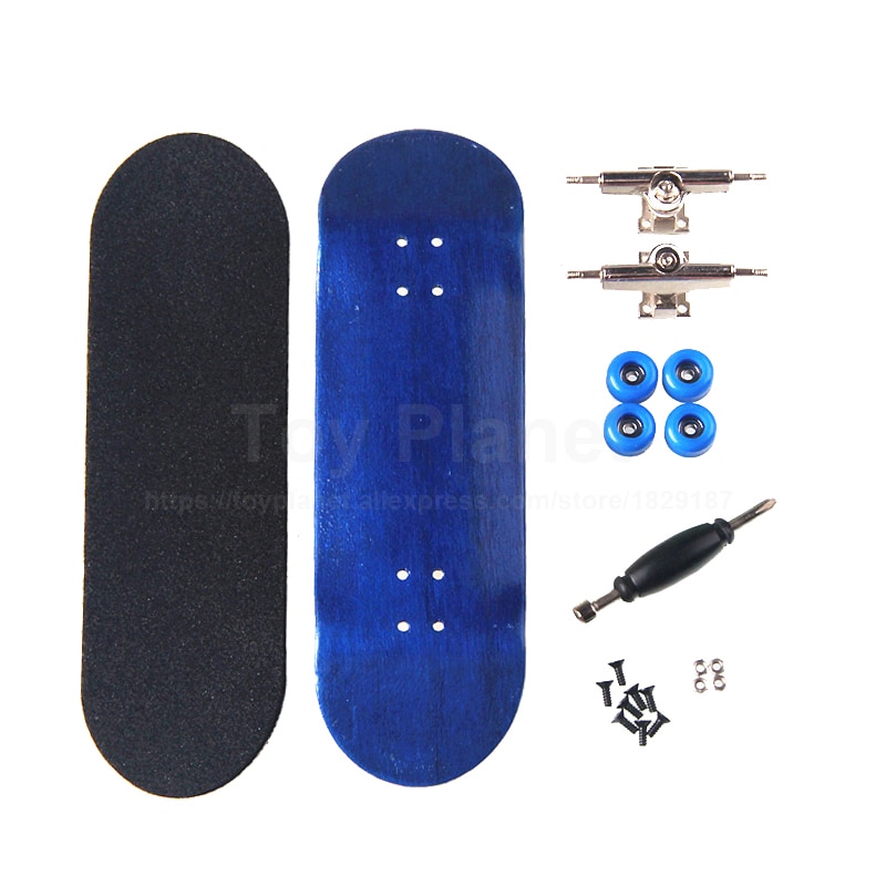 Canadisk ahorn kongeblåt finger skateboard fødselsdag gribebrætter træ finger skate boards nikkel lejer