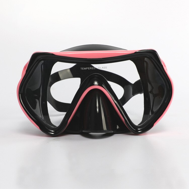 Jeely DIVING Silicone Scuba Dive Mask Gear Equipment Goggles For Nearsighted Men Women Spearfishing Mask: black pink