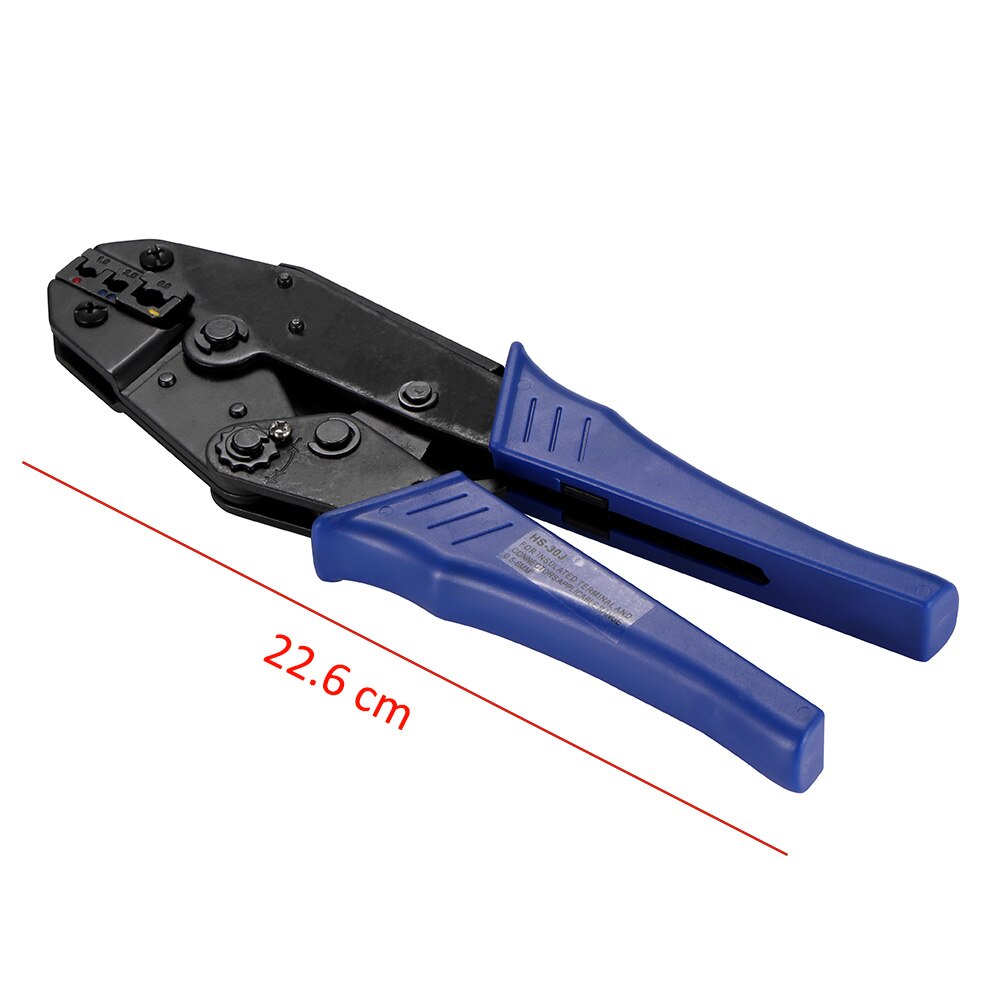 Tube Shape Insulated Car Auto Connectors Crimping pliers with 1200pcs terminals clamp tools: bule piler