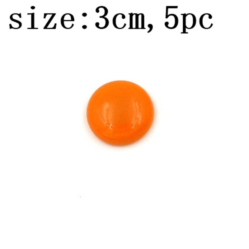 5/10 stuks ronde plastic koelkastmagneten, kleurrijke koelkastmagneten, kantoormagneten voor whiteboards, decoratieaccessoires voor thuis en in de keuken.: 5 stuks - oranje