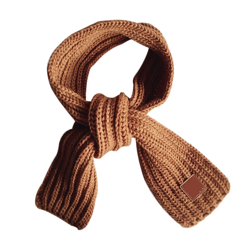 Foulard bébé, mignon, écharpe, pour cou, couleur unie, pour garçons et filles: khaki
