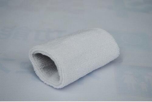 15cm basketball gym unisex sports cotton sweat with soft and comfortable wristband: White