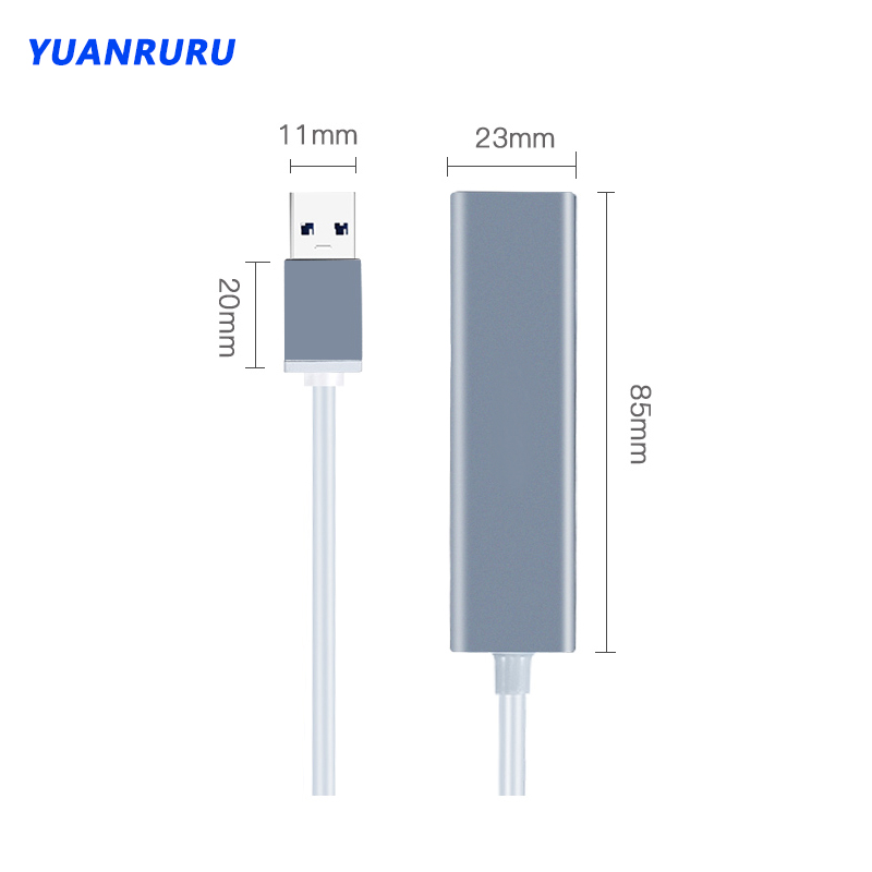 USB Hub 3.0 2.0 USB Ethernet RJ45 Hub100M/1000M Ethernet Adapter Multiple Expander Hub Network Card For Macbook Windows PC