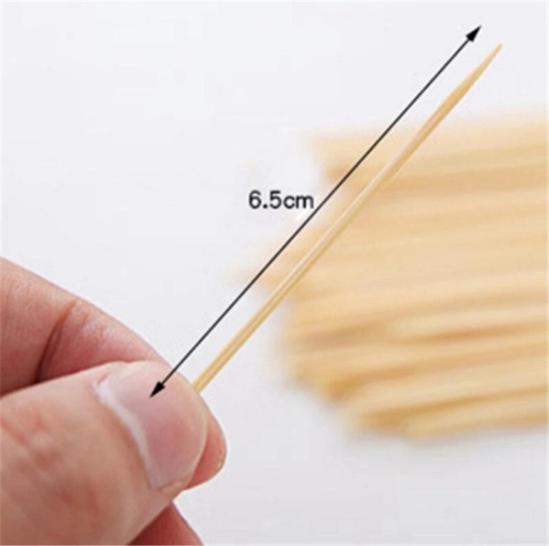 Bamboo Toothpick Disposable Natural Toothpicks Family Restaurant Accessories Fruit Single Sharp Tooth Sticks 100pcs/bag