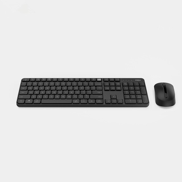 Original MIIIW Wireless Office Keyboard & Mouse Set 104 Keys 2.4GHz Multi System Compatible Wireless Portable Keyboard: Black