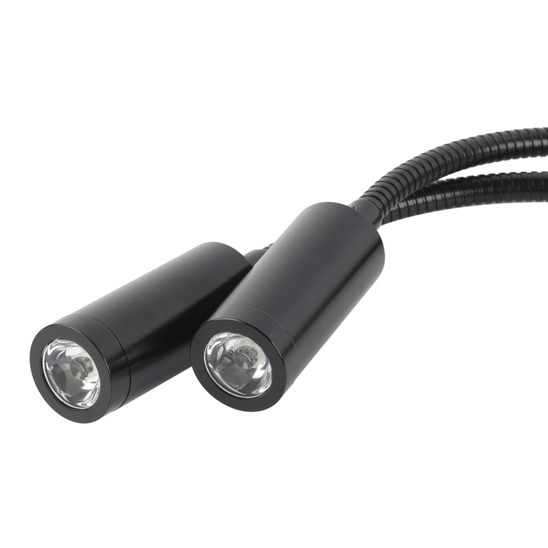 Dual LED Gooseneck Lights Desk Lamp 5v Eye Protection Table Lamp Work With Computer Powerbank Indoor Dormitory Lighting