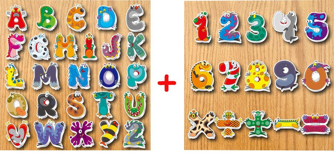 Alphabet Fridge Magnets for Kids Children Toys Home Decor English Lettters Numbers Magnets for the Refrigerator Stickers: D and d