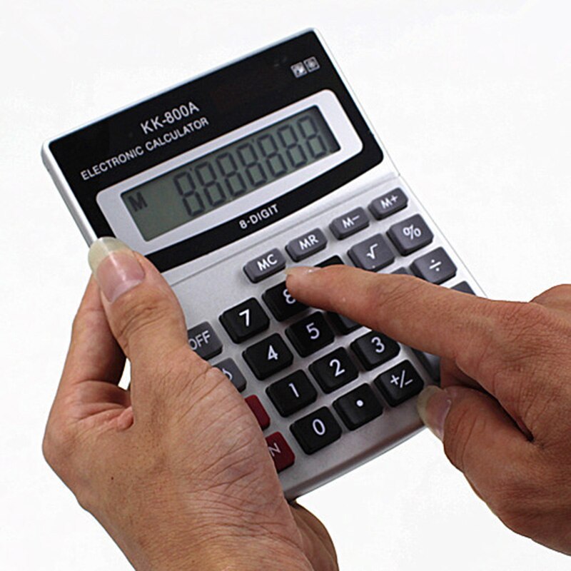 Manufacturer Calculator KK-800A Metal Desktop Calculator 8 A Business Computer Office Supplies
