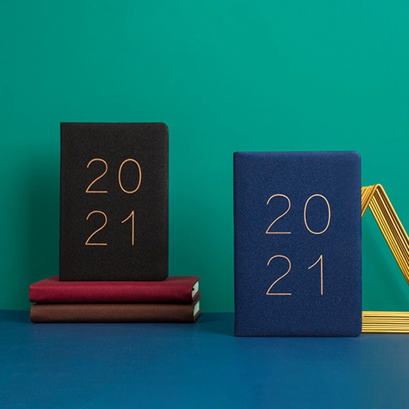 Year Planner Calendar A5 Notebook Portable Agenda Weekly Monthly Notepad Organizer Schedule Book Stationary