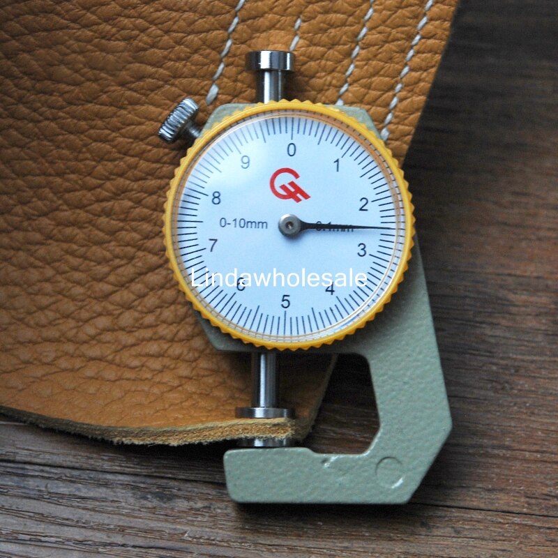 Leather Thickness 0-10mm Gauge,DIY handmade leather thickness measuring accuracy 0.1mm,leather tools