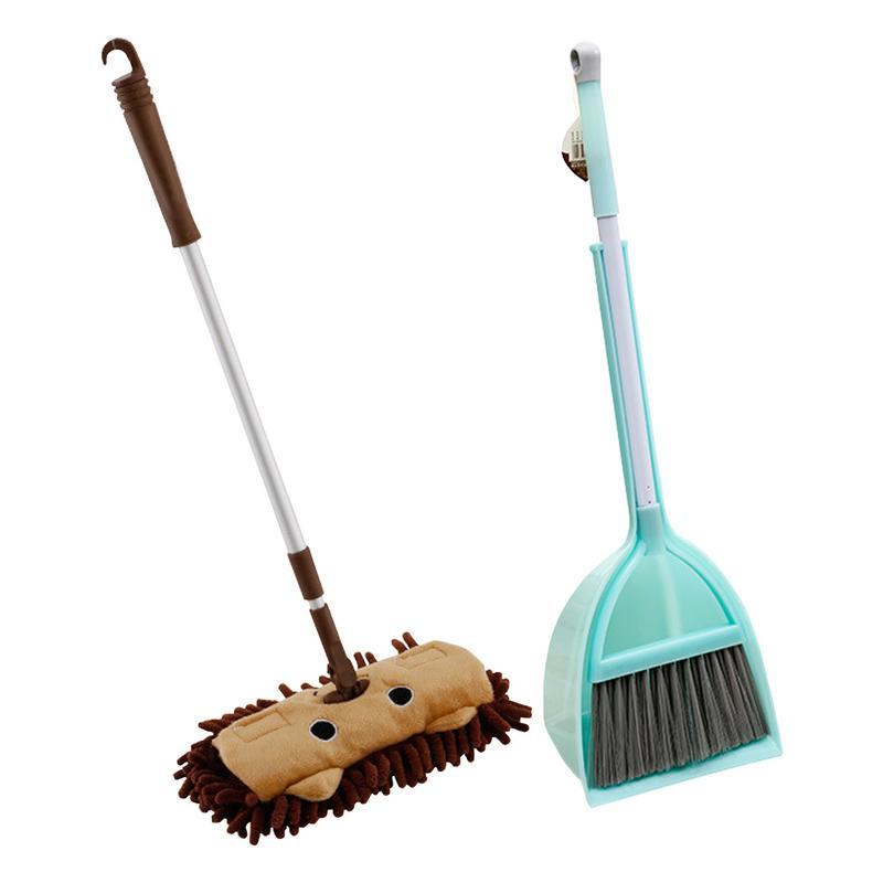 Serpillère enfant balai pelle à poussière ensemble bébé Mini balayage maison nettoyage jouets ensemble télescopique tablette glisser semblant jouer