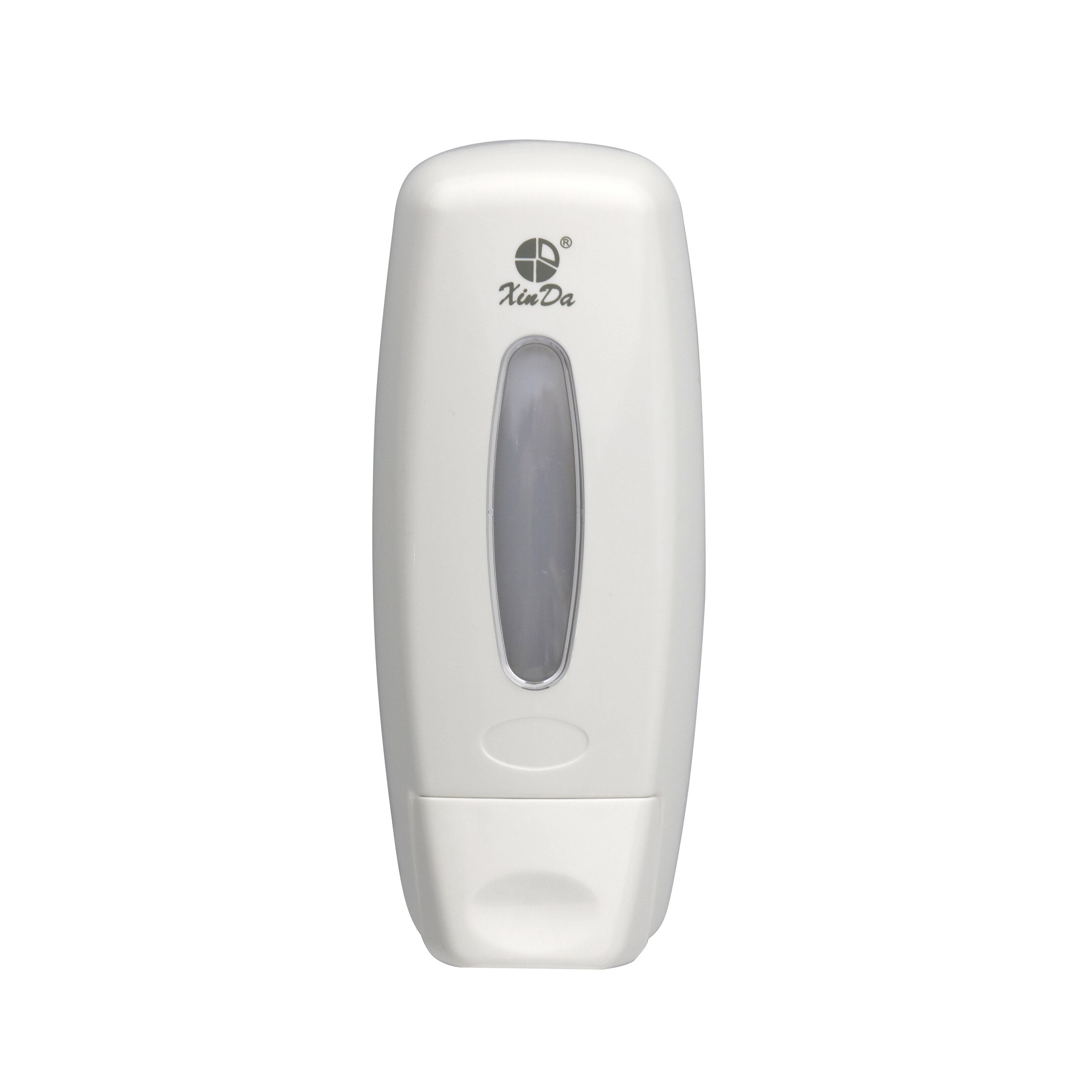 The Xinda ZYQ36 Shampoo Soap Dispenser 360 mL Manual Push Pump Bathroom Plastic White Wall Mounted with Key-Locked Protection