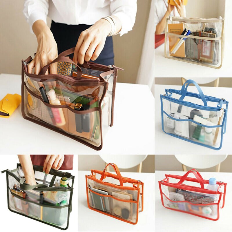 Lokale voorraad dames transparante handtas schoudertas doorzichtige gelei portemonnee clutch plastic