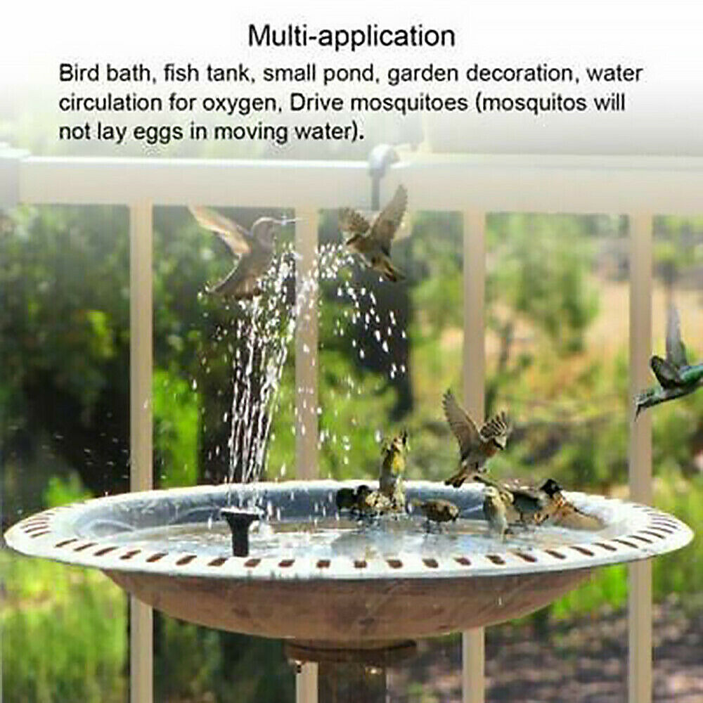 Mini Fuente Solar para jardín, estanque, Panel Solar flotante, decoración, fuente de agua, Panel Solar