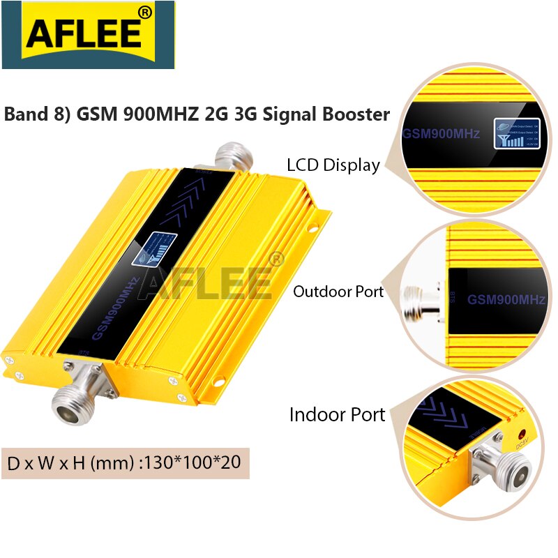 1Pcs Gsm Repeater 2G 3G 900Mhz Mobiele Telefoon Signaal Booster Umts Gsm 900 3G Repeater gsm 2G Mobiele Signal Gsm 900 2G Versterker